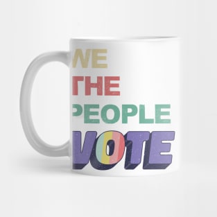 We The People Vote 2020 Retro Vintage Mug